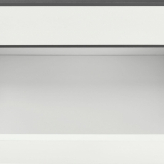 Umyvadlová skříňka Luner, 60 cm, antracitová/bílá - 5