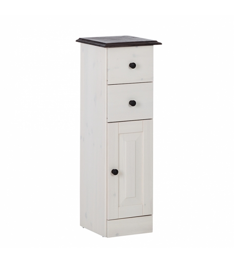 Úzka komoda Rocia, 90 cm, biela
