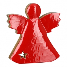 Vánoční dekorace Aurelia, 20 cm, červená - 4