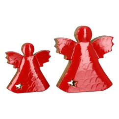 Vánoční dekorace Aurelia, 20 cm, červená