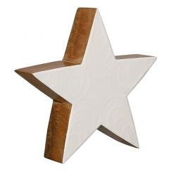 Vánoční dekorace Freit, 20 cm, bílá