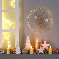 Vánoční dekorace Freit, 20 cm, růžová - 6