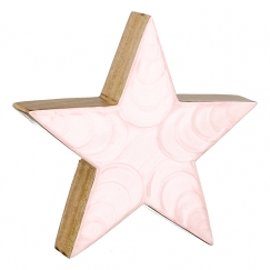 Vánoční dekorace Freit, 20 cm, růžová