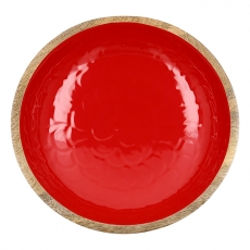 Vánoční dekorativní miska Shell, 25 cm, červená - 3