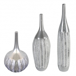 Váza Joel, 34 cm, stříbrná