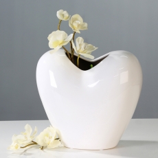 Váza keramická Darling, 26 cm, bílá - 1