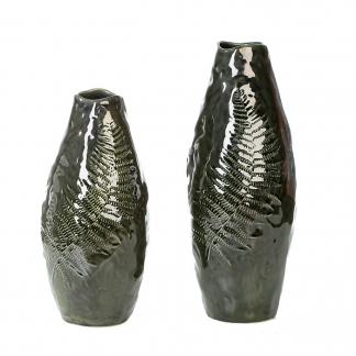 Váza keramická Papraď, 30 cm