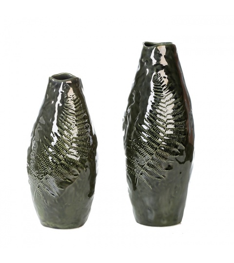 Váza keramická Papraď, 30 cm