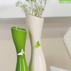 Váza keramická s motýlkem, 35 cm - 1