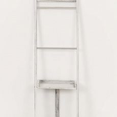 Věšák na ručníky Hokaido, 132 cm, antik bílá - 3