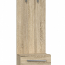 Věšák s botníkem Buty, 124 cm, dub sonoma - 1