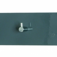 Vešiak na kľúče Shauen, 34 cm, chróm/sivá - 1