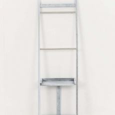 Vešiak na uteráky Hokaido, 132 cm, biela/sivá - 3
