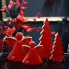 Vianočná dekorácia Aurelia, 20 cm, červená - 7