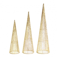 Vianočná dekorácia Delan, 60 cm, zlatá