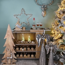 Vianočná dekorácia Engia, 60 cm, strieborná - 6