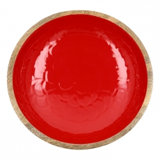Vianočná dekoratívna miska Shell, 19 cm, červená - 3