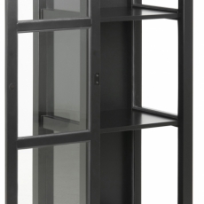 Vitrína Eton I, 136,5 cm, čierna - 1