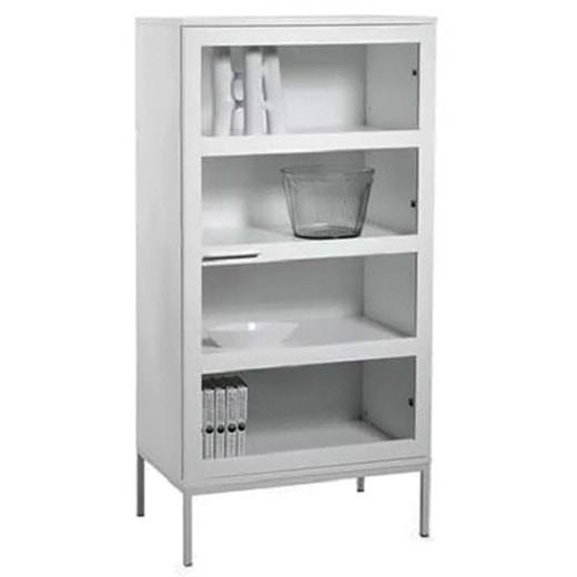 Vitrína / prosklenná skříň Civic, 70 cm, vysoký lesk - 1