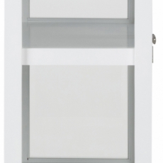Vitrína s dvojkrídlovými dverami Elton, 180 cm, biela - 4