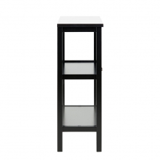 Vitrína s dvojkrídlovými dverami Elton, 99,5 cm, čierna - 4