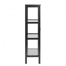 Vitrina s dvoukřídlými dveřmi Elton, 136,5 cm, černá - 4