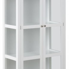 Vitrina s dvoukřídlými dveřmi Elton, 180 cm, bílá - 1