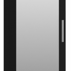 Vysoká šatní skříň Duo, 180 cm, černá - 1
