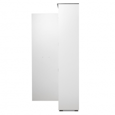 Vysoká skříň s dveřmi Perform, 189 cm, bílá/beton - 6