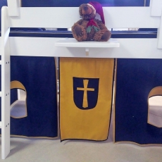 Výstavná vzorka Detská poschodová posteľ so šmýkalkou Rytiersky hrad - 4