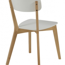 Výstavná vzorka Jedálenská stolička drevená Corby (SET 2 ks) breza / biela - 2