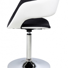 Výstavná vzorka Jedálenská stolička na centrálnej nohe Garry biela / antracit - 2