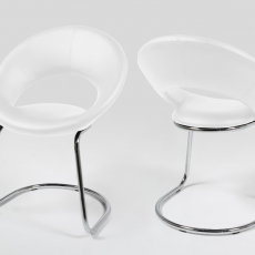 Výstavná vzorka Jedálenská stolička Round na perovej konštrukcii (SET 2 ks) - 3