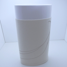 Výstavná vzorka Váza s vlneným obalom, 28 cm, list - 2
