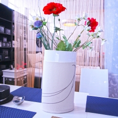 Výstavná vzorka Váza s vlneným obalom, 28 cm, list - 1