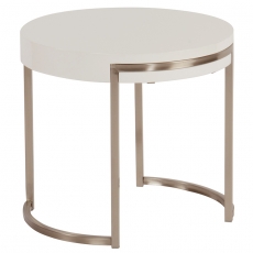 Výstavní vzorek Konferenční stolek Nino, 55 cm bílá - 1