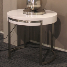 Výstavní vzorek Konferenční stolek Nino, 55 cm bílá - 4