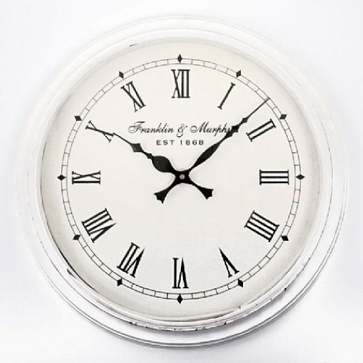 Výstavní vzorek Nástěnné hodiny Franklin, 36 cm bílá - 1