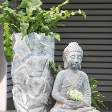 Záhradná váza Deren, 90 cm, šedá - 7