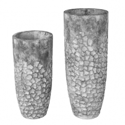 Záhradná váza Dian, 70 cm, šedá