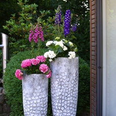 Záhradná váza Dian, 90 cm, šedá - 6