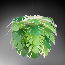 Závesné svietidlo / luster Illumin Philo, 45 cm, zelená - 3