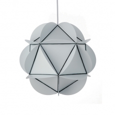 Závěsné svítidlo / lustr Illumin Rubber20, 35 cm, bílá - 1