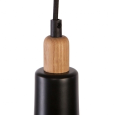 Závesný luster Runda, 27 cm, čierna - 3