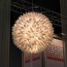 Závěsný lustr z bílých květů Lily 60 cm - 3