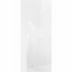 Závěsný skříňka Vida, 140 cm, bílá lesk - 2