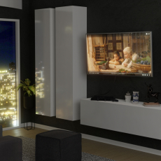 Závesný skrinka Vida, 50 cm, biela lesk - 7