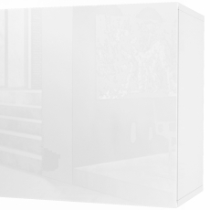 Závěsný skříňka Vida, 50 cm, bílá lesk - 2