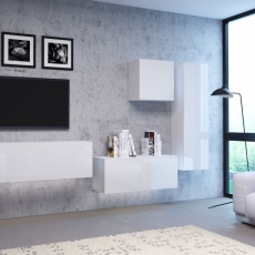 Závěsný skříňka Vida, 50 cm, bílá lesk - 5