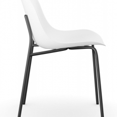 Židle Filuet (SET 2ks), bílá/černá - 3